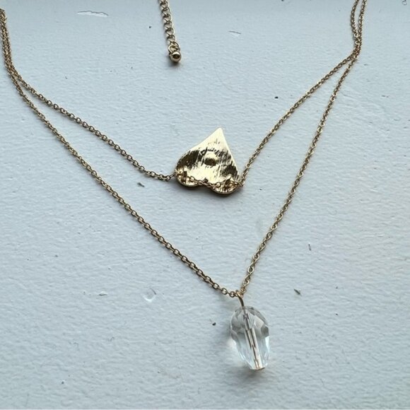 SHEIN heart shaped evil eye double layer necklace - Picture 4 of 4